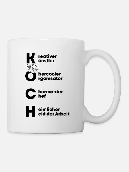 Koch Definition Chefkoch Kulinarisch Küche Gastron - Tasse - Weiß