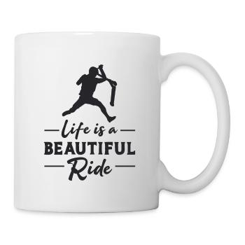 Scooter Stunt Vintage E-Scooter Retro Gift Idea - Mug - white - Right