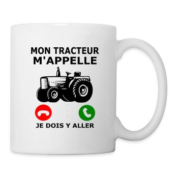 My tractor calls me I have to go Tractor - Mug - white - Right
