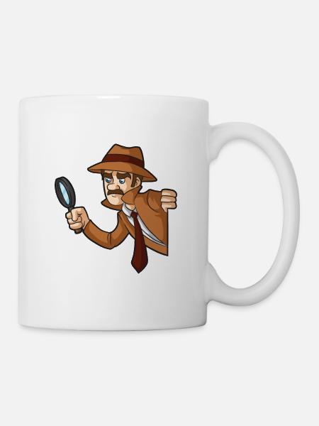 Job Verdächtige Hinweise - Tasse - Weiß