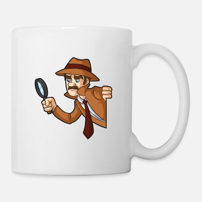 Job Verdächtige Hinweise - Tasse - Weiß