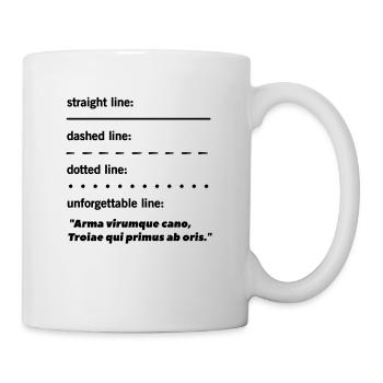 Latein Lateinlehrer Lateinisch - Tasse - Weiß - Rechts