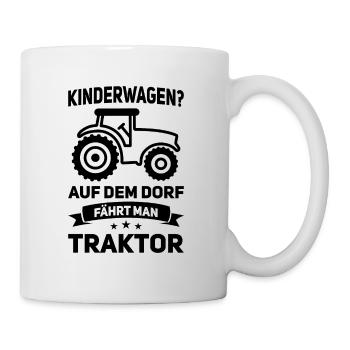 Landwirtschaft Nachwuchs Landwirt Kinder Traktor - Tasse - Weiß - Rechts