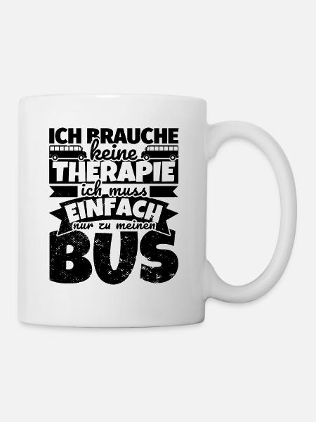 Busfahrer lustig Bus Busliebhaber - Tasse - Weiß