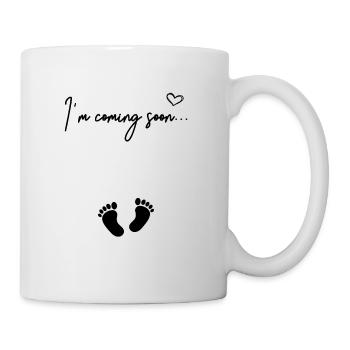 I’m Coming Soon Grossesse Bébé Naissance - Mug blanc - blanc - Droite