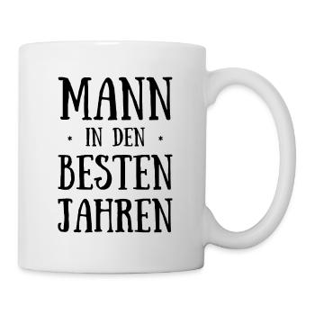 Geburtstag Mann in Den Besten Jahren Geburtstagspa - Tasse - Weiß - Rechts