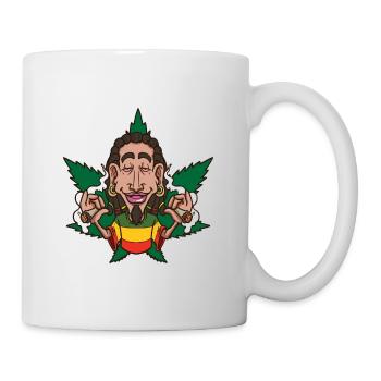 Weeds Rastafari Man - Mug blanc - blanc - Droite