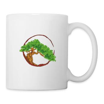 Arbre bonsaï japonais - Mug blanc - blanc - Droite