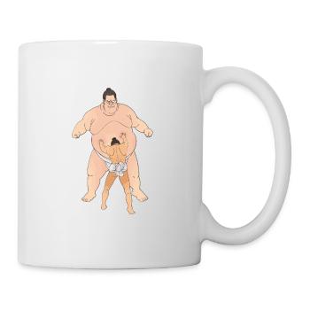Sports Sumo David and Goliath - Mug - white - Right