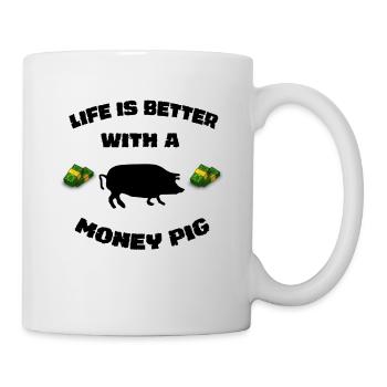 Money Pig Femdom Mistress Domina Gift Idea - Mug - white - Right