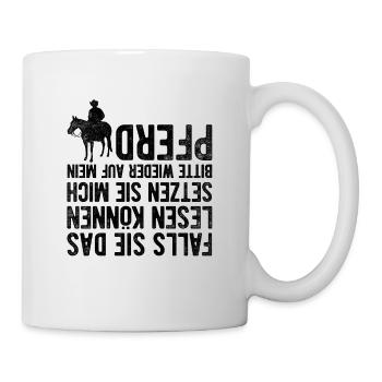 Falls Sie Das Lesen Können Setzen Mich Bitte Wiede - Tasse - Weiß - Rechts