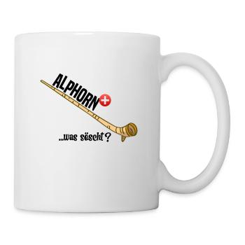 Alphorn Suisse était söscht - Mug blanc - blanc - Droite
