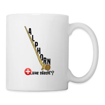 Alphorn Schweiz was söscht - Tasse - Weiß - Rechts