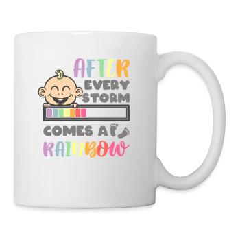 Après chaque tempête vient un arc-en-ciel - Rainbow Baby - Mug blanc - blanc - Droite