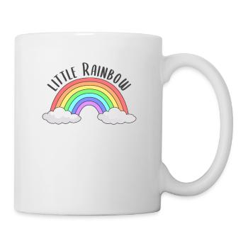 Little Rainbow - Regenbogenbaby Schwangerschaft - Tasse - Weiß - Rechts