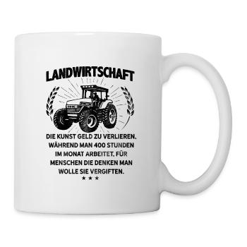 Landwirt Definition Bauer Traktor Fahrer Agrar Tre - Tasse - Weiß - Rechts