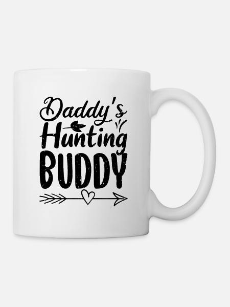Daddy's Hunting Buddy Hunter Vintage Distressed - Kopp - hvit