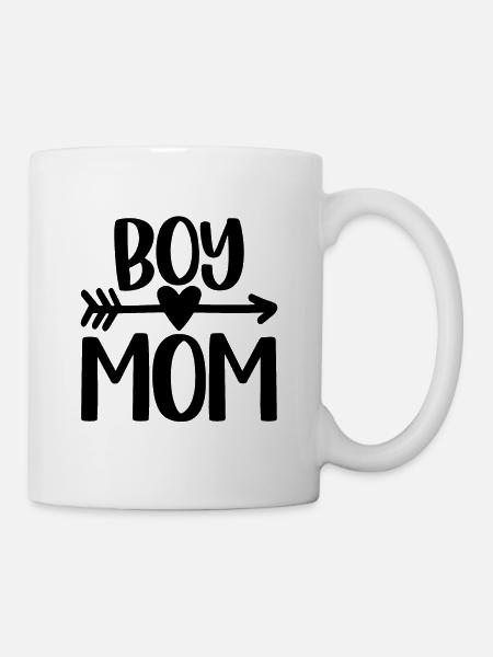 Junge Mama - Tasse - Weiß
