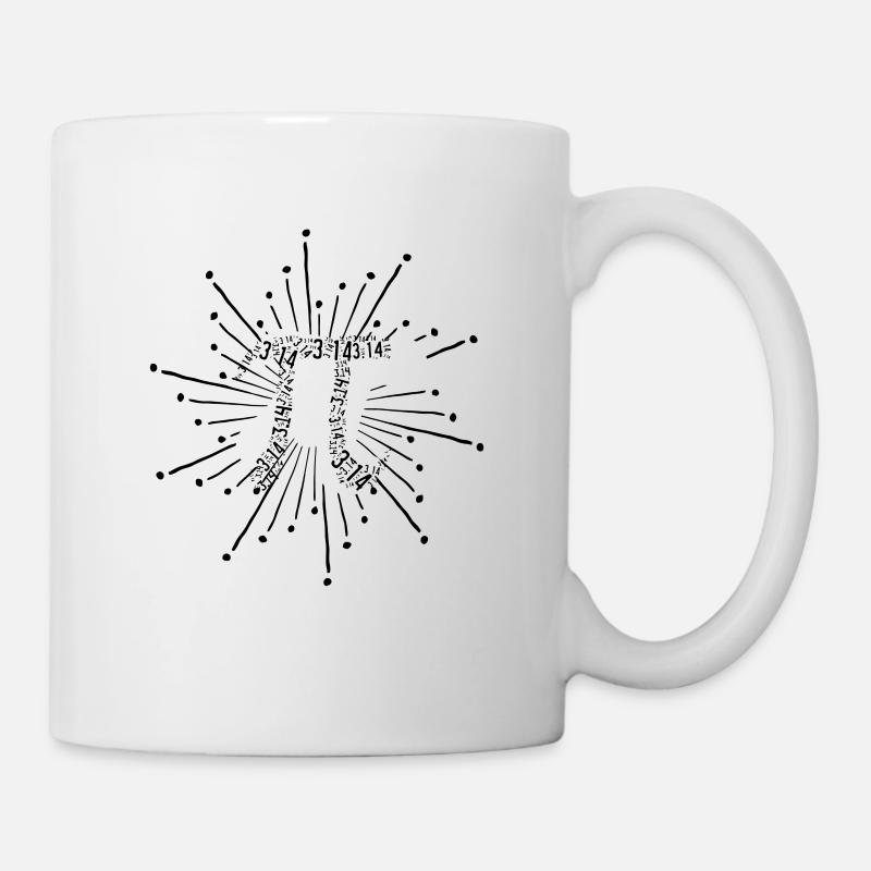 Pi Day Symbol Graphic Pi 3.14 Nombre Math Lover - Mug blanc - blanc