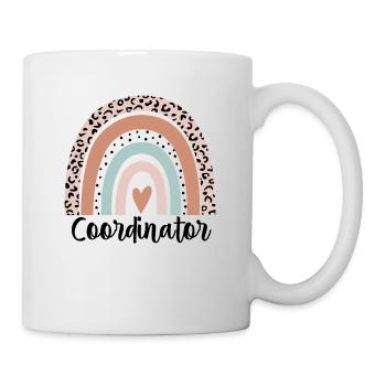 Koordinator Rainbow Leopard Funny Coordinator Geschenk - Tasse - Weiß - Rechts