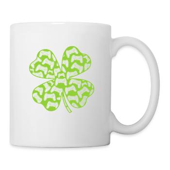 Shamrock Graphic St. Patrick's Day Green Ireland L - Tasse - Weiß - Rechts