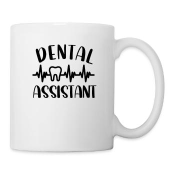 Assistant dentaire Dental Heartbeat Dentiste - Mug blanc - blanc - Droite