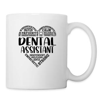 Assistant dentaire Dentiste Hygiéniste Dentisterie - Mug blanc - blanc - Droite