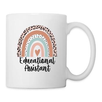 Assistant pédagogique Rainbow Leopard Enseignant - Mug blanc - blanc - Droite