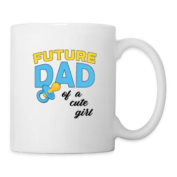 Future Dad Father's Day Dad To Be Daddy Family Chi - Tasse - Weiß - Rechts