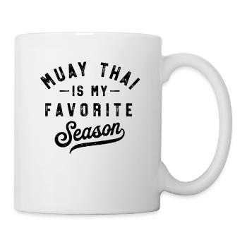 Le Muay Thai est ma saison préférée - Mug blanc - blanc - Droite