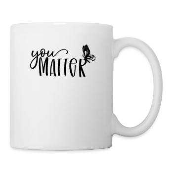You Matter Butterfly Ptsd Bipolar Mental Health - Mug - white - Right