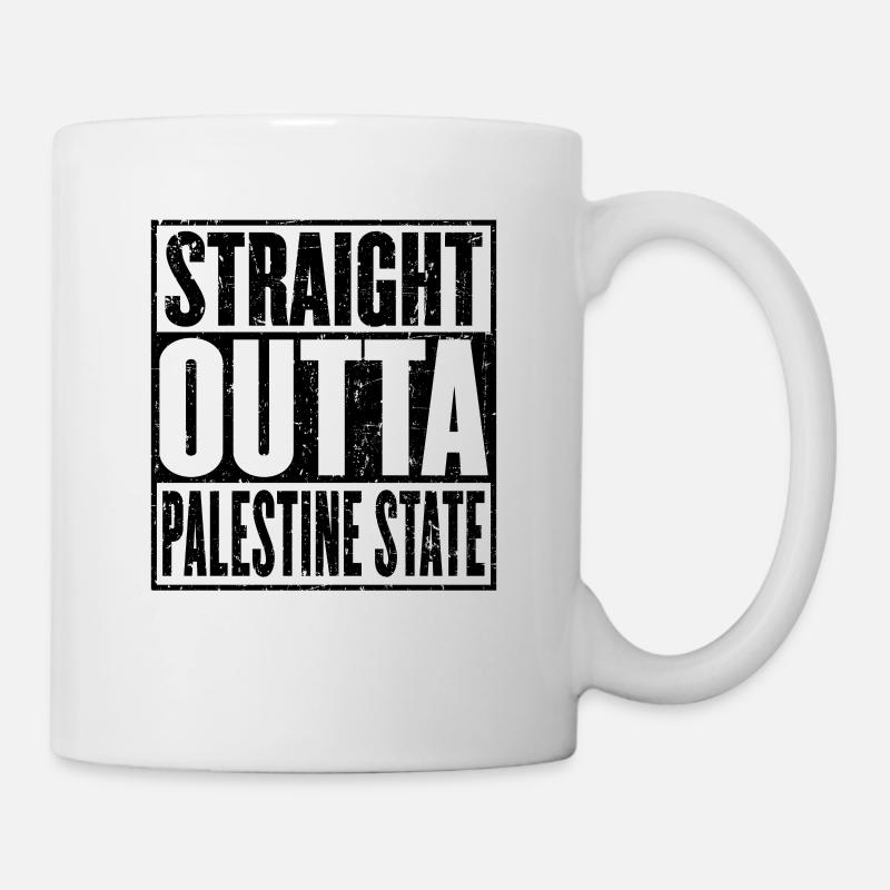 Straight Outta Palestine State - Mug - white