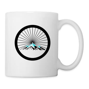 Wheel Graphic Road Bike Cyclist Cycling Sport Road - Tasse - Weiß - Rechts