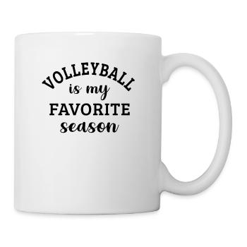 Le volleyball est ma saison préférée - Mug blanc - blanc - Droite