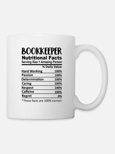Bookkeeper Ravitsemus tosiasiat Hauskat - Muki - valkoinen