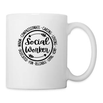 Social Worker Social Work Appreciation Vintage - Mug - white - Right