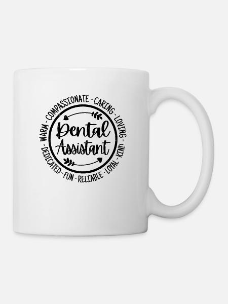 Assistant dentaire Vintage Cadeau - Mug blanc - blanc