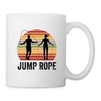 Jumping Rope Graphic Rope Jumping Rope Skipping Si - Tasse - Weiß - Rechts