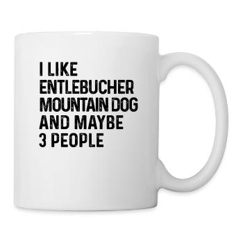 J'aime le chien de montagne d'Entlebucher et peut-être 3 - Mug blanc - blanc - Droite