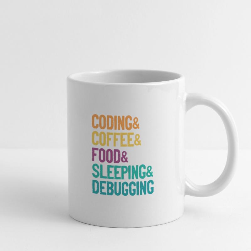 Coding Coffee Food Sleeping Debbuging Programmer C Tasse