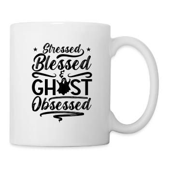 Geisterjäger Gruselig Geisterjagd Geschenkidee - Tasse - Weiß - Rechts
