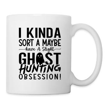 Geisterjagd Gruselig Geisterjäger Geschenkidee - Tasse - Weiß - Rechts