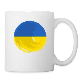 Drapeau de l’Ukraine Vintage Drapeau ukrainien d’occasion Look - Mug blanc - blanc - Droite