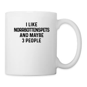 I Like Norrbottenspets And Maybe 3 People Dog - Mug - white - Right