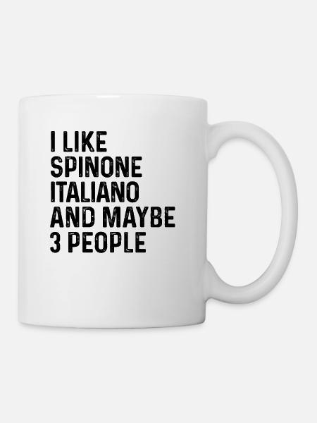 Ich mag Spinone Italiano und vielleicht 3 Personen Hund - Tasse - Weiß