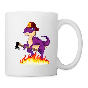 Fire Brigade Dinosaurs - Mug - white - Right