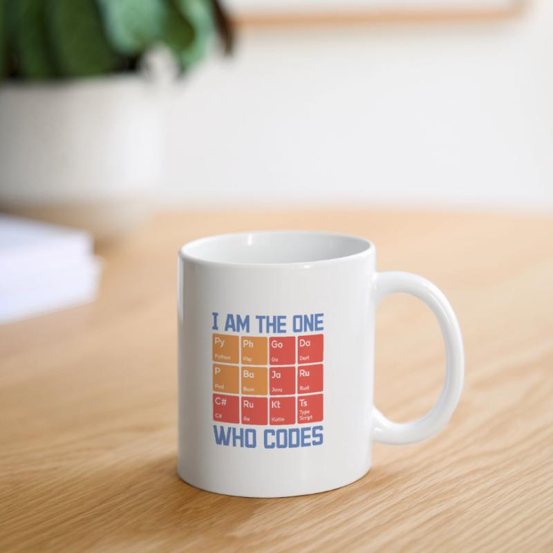 I Am The One Who Codes Programming Programmer Nerd Tasse