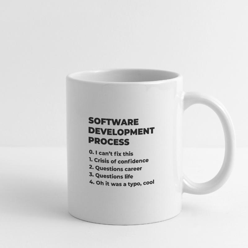Software Development Process Programmer Coder Nerd Tasse