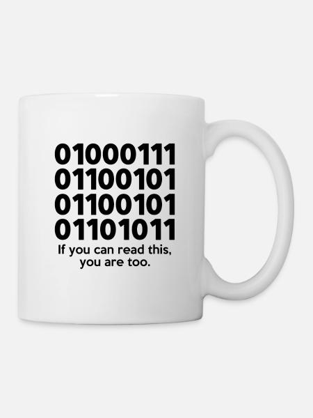 If You Can Read This Coder Programmer Comupter Dev - Tasse - Weiß