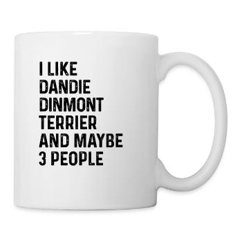 J’aime Dandie Dinmont Terrier et peut-être 3 personnes - Mug blanc - blanc - Droite